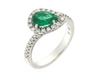 Anello Mirco Visconti Donna Anelli Colore in Oro bianco Smeraldo 0.86 Ct MV231/30S - MV231/30S